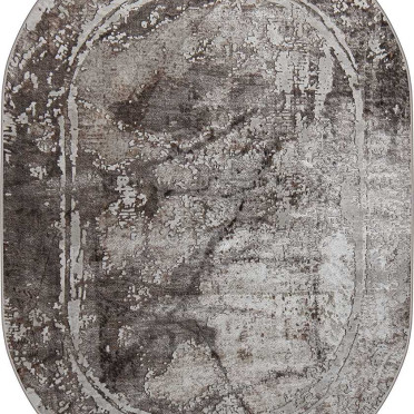 Ковер турецкий овальный 38557A Eliza (полиэстер хит сет, коричневый)
