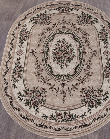 Ковер российский 5444 GAVANA (Полипропилен, бежевый) овальный