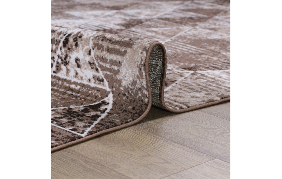 Ковер геометрия Лайла де Люкс КОВРЫ ДИЗАЙН 15850 ЦВЕТ 10842 овал