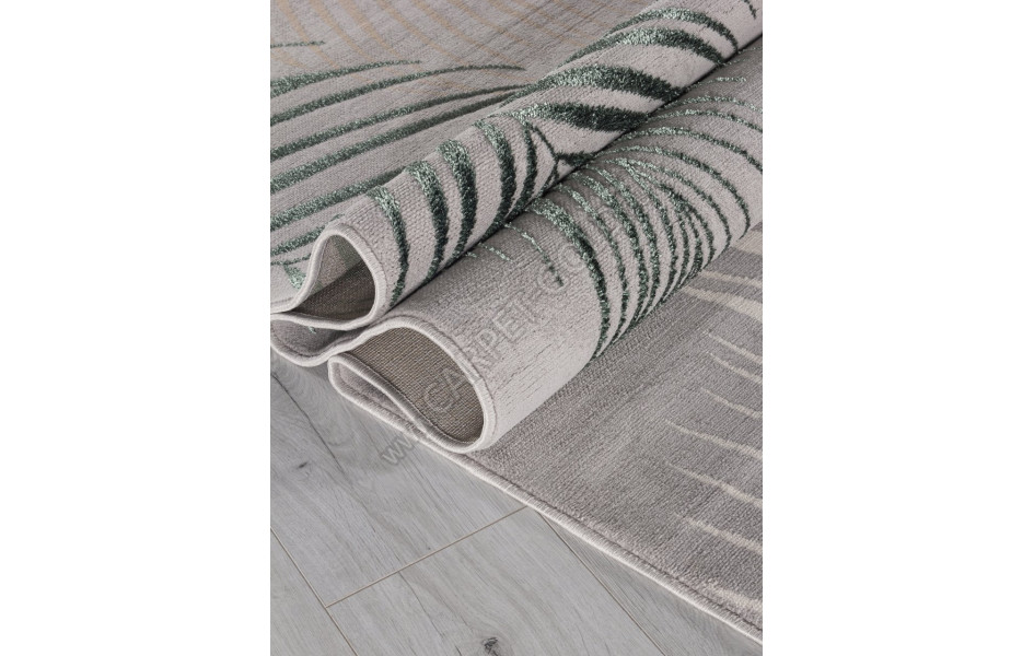 Ковер F167 - GRAY-D.GREEN - Прямоугольник - коллекция LIMAN