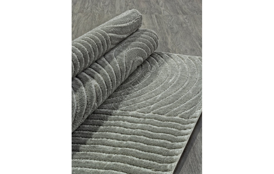 Ковер D798AG - GREY / GREY - Прямоугольник - коллекция JUNO