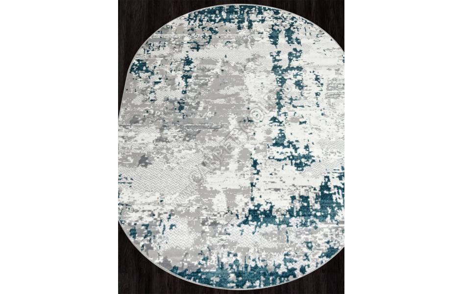 Ковер F282 - GRAY - Овал - коллекция PALERMO